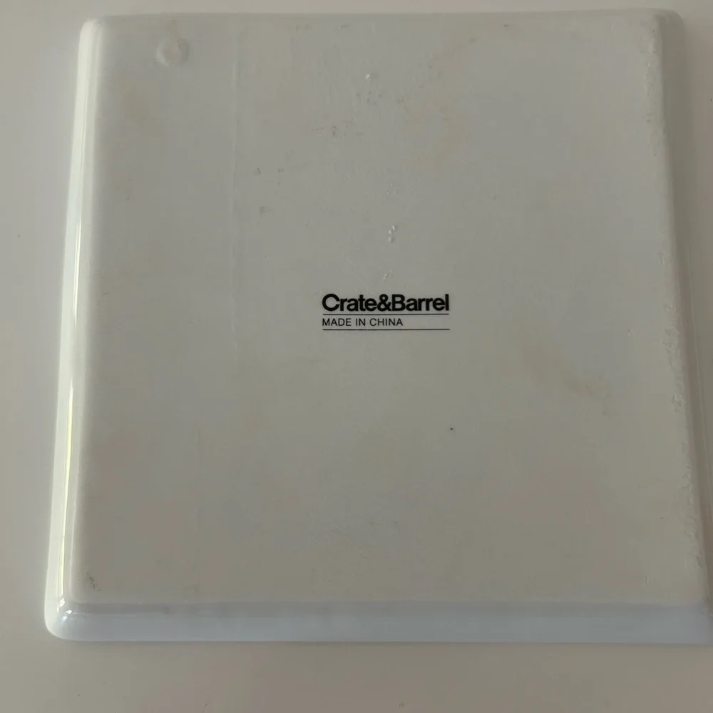 Crate & Barrel Travel Plates Set of 6